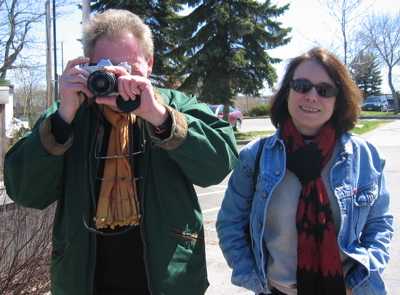 Photo of Emmanuel Hocquard and Juliette Valéry in Bangor 